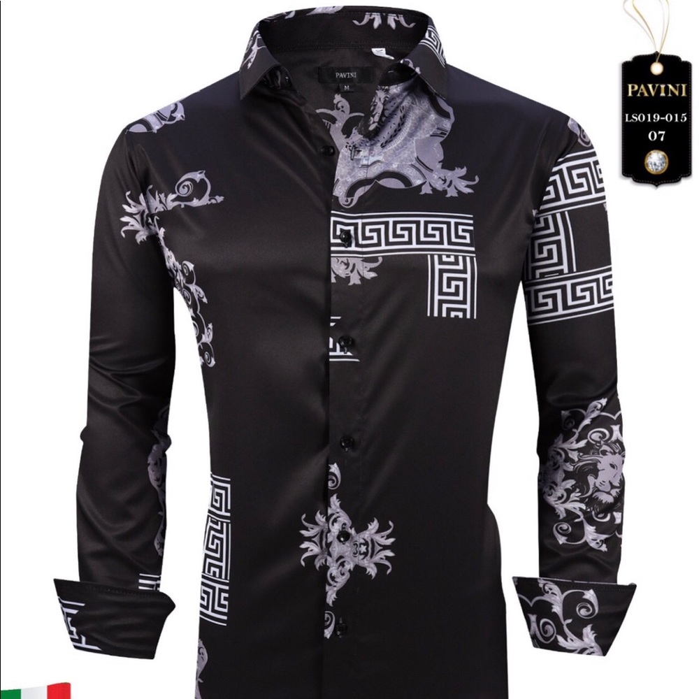 Black Pavini  Long Sleeve Shirt